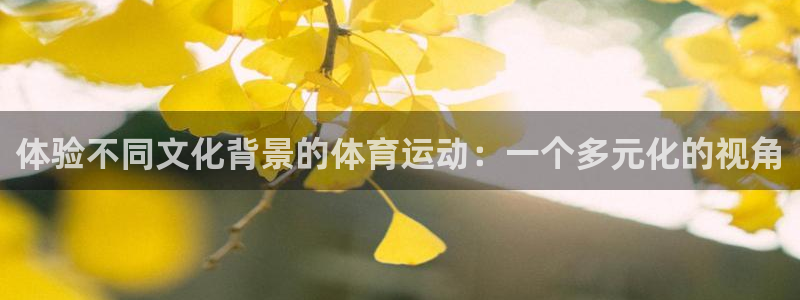 米兰体育官网下载平台APP:体验不同文化背景的体育运动:一个